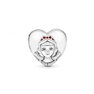 Clip Pandora 797165ENMX Disney Blanca Nieves Corazón Vintage Plata s925