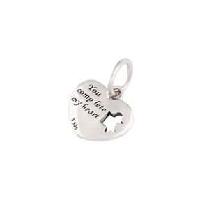 Charm Colgante Pandora 791522EN68 Completa mi Corazón Plata s925