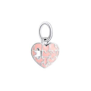 Charm Colgante Pandora 791522EN68 Completa mi Corazón Plata s925