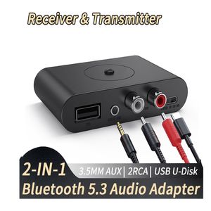 Transmisor Receptor Bluetooth 5,3 Negro