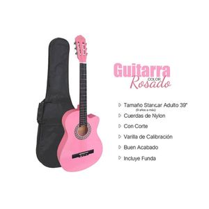 Guitarra Acústica Nylon Rosada