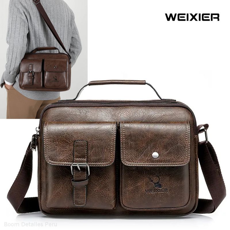 Ripley - MORRAL CASUAL HOMBRE MARRON