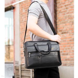 Maletin Ejecutivo para Hombre de Cuero con Porta Laptop Weixier Negro