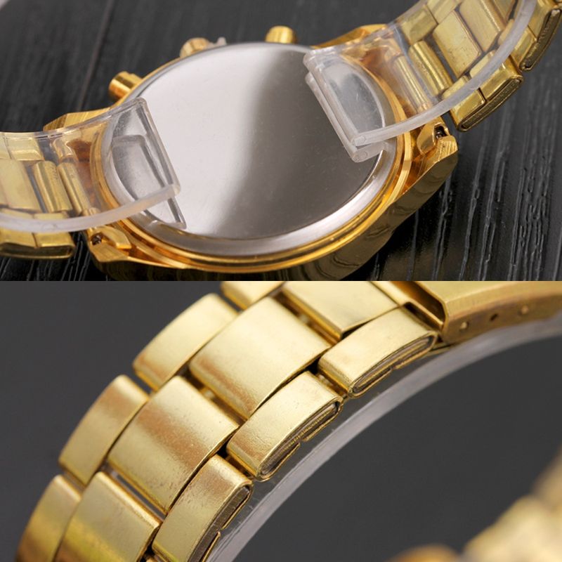 Reloj de Mujer Dorado Plateado Geneva Análogo Quartz Moda Mujer Regalo