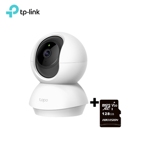 Cámara de Seguridad Wi-Fi 360º Tapo C200 - TP-LINK MicroSD 128GB