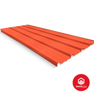 Techo Termoacústico Multicapa Rojo - UPVC 1.07 x 5.90 m