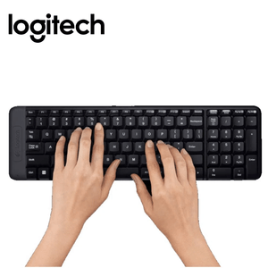 Kit teclado y Mouse Logitech Mk220 Inalambrico Conexión USB Negro