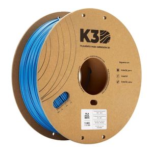 Filamento K3D PLA Azul Mate 175mm 1Kg