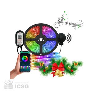 Tira LED RGB Navideñas con Sonido