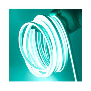 Pack Cinta Led 5 metros 12v Turquesa Neón más Transformador