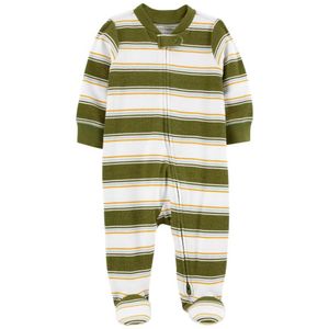 Enterizo Pijama Carter's Manga Larga con Diseño a Rayas para Bebé Niño