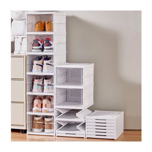 Organizador Zapateras De 6 niveles Para Zapatos Plegable Acrílico Armable