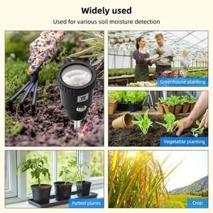 Medidor De PH y Humedad de Suelo Tipo Varilla - No Usa Baterías