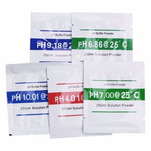 Solución Buffer Powder para Calibrar Medidor Ph Peachimetro - Kit 5 En 1