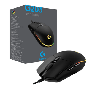 Mouse Logitech G203 Lightsync Optical Rgb Negro