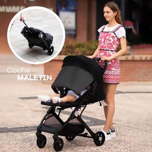 Coche para Bebe Babykiss Estilo Maletin Plegable Color Negro