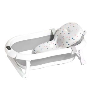 Bañera para Bebe Babykiss Plegable con Termometro Color Gris