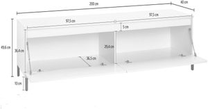 Mesa de TV moderna Jared color Blanco TU MESITA