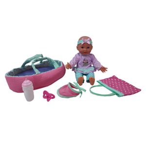 Muñeca Uneeda Snugle Set Con Portabebe Rosado 30Cm