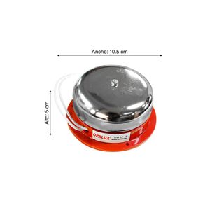 Timbre industrial redondo 4" Opalux