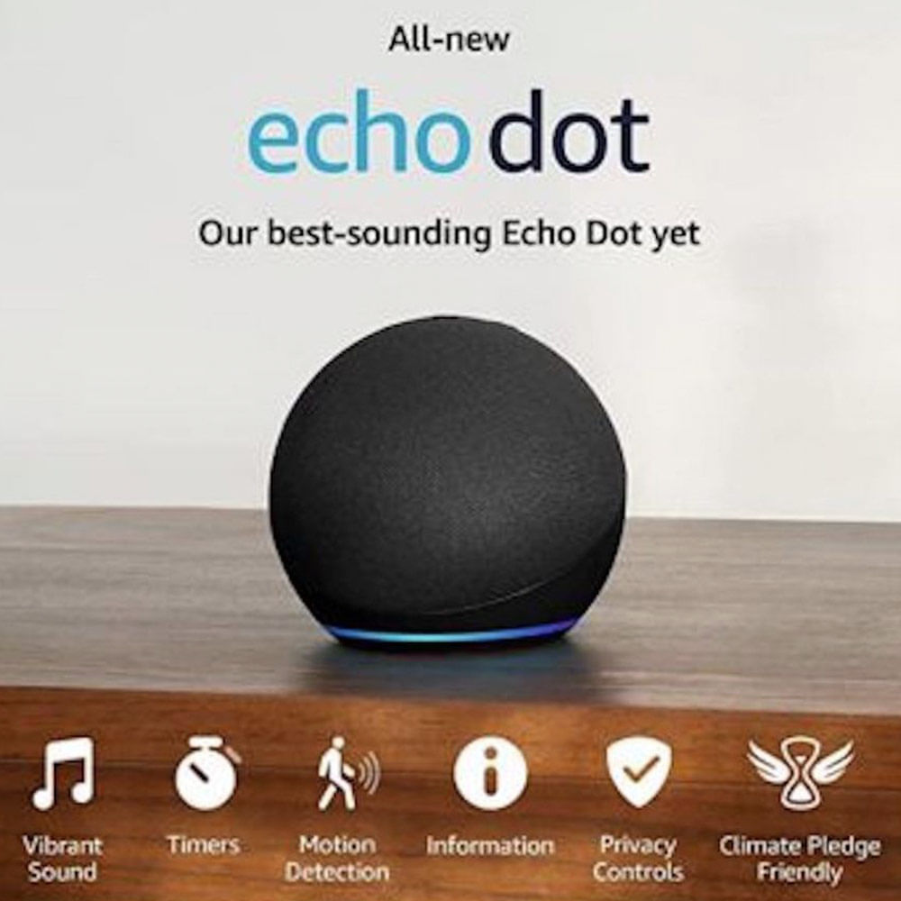 Parlante Inteligente  con Alexa Echo Dot 4ta Generación Negro -  Promart