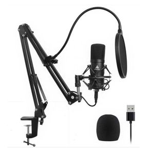 Set de micrófono Maono AU-A04 USB Streaming, Mount Antishock + Soporte + Filtro Pop