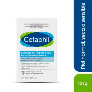 Barra Limpiadora Cetaphil Piel Sensible - Barra 127 G