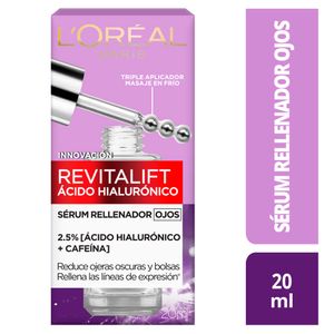 Sérum Contorno de Ojos L'Oreal Paris Revitalift Ácido Hialuróico - Frasco 20 ML