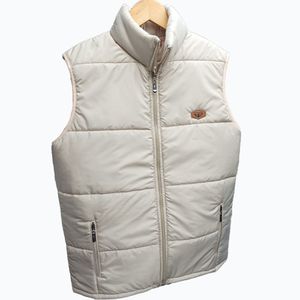 Chaleco Puffer Caballero Beige
