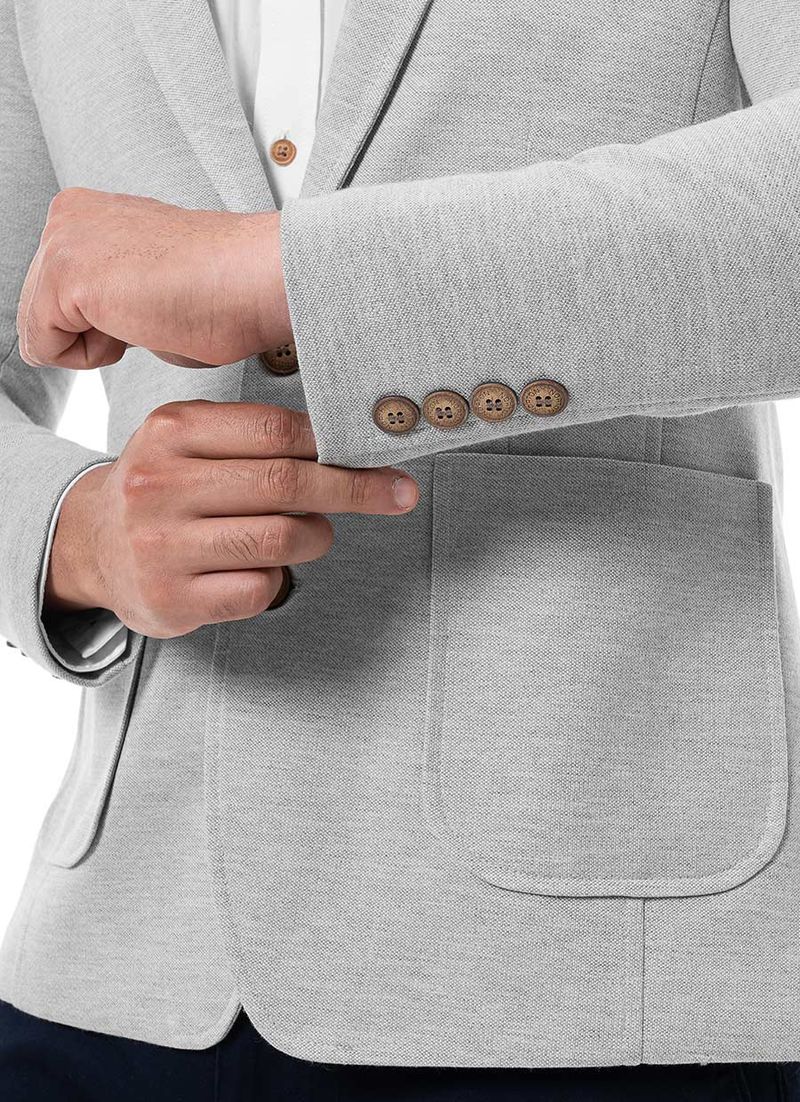 Blazer Drill Hombre Leandet Azul S Real Plaza