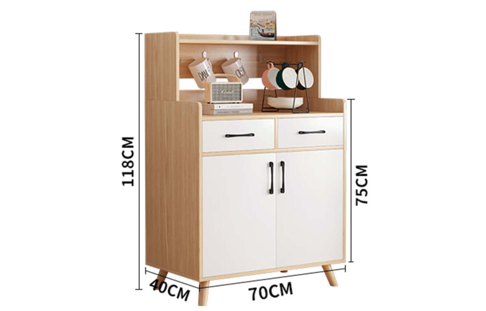 Ripley - MUEBLE ORGANIZADOR DE COCINA MODERNO SOPHIA 4 PUERTAS RYR MUEBLES