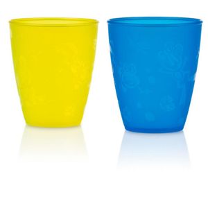Vasitos x2Unid para Bebé Nuby Azul Y Amarillo
