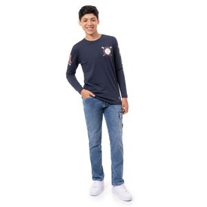Pantalon Cargo Denim Stretch Niño Ibrain
