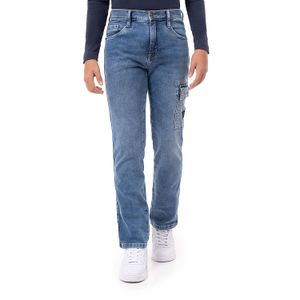 Pantalon Cargo Denim Stretch Niño Ibrain