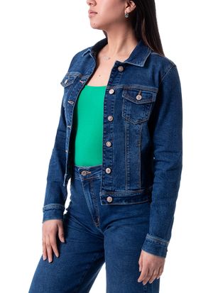 Casaca Denim Stretch Mujer Fontana