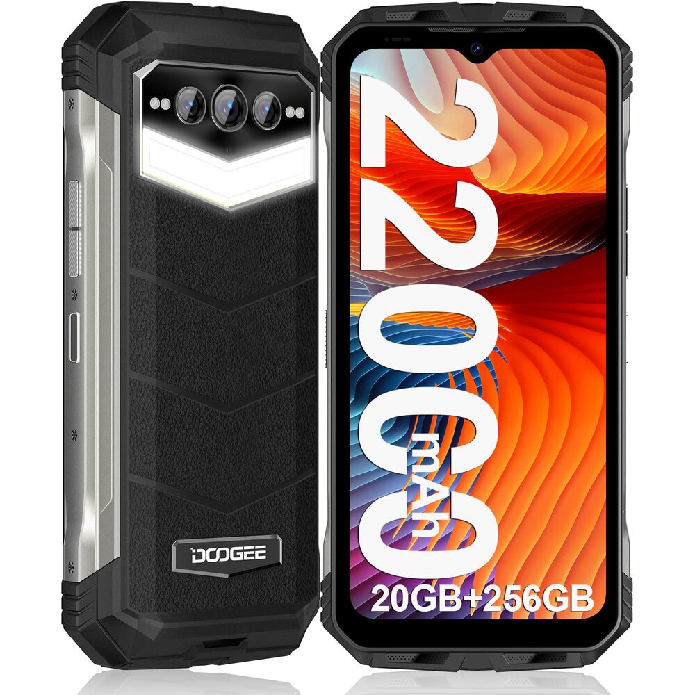 Doogee S100 - 12GB de RAM - Negro - Pantalla de 6.58 pulgadas