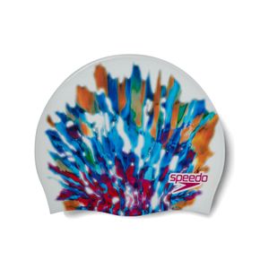 Gorro Natacion Speedo Digital Printed Cap Multi White