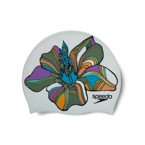 Gorro Natacion Speedo Digital Printed Cap White Pink