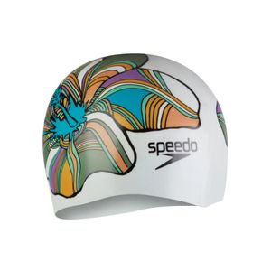 Gorro Natacion Speedo Digital Printed Cap White Pink