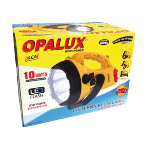 Linterna Recargable Potente 10w 200 Mts Opalux Hb-4011t Amarillo