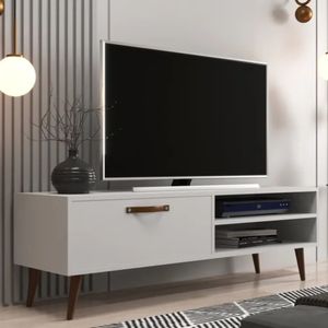 Mesa para TV práctica 1 cajon Xanadú color Blanco TU MESITA