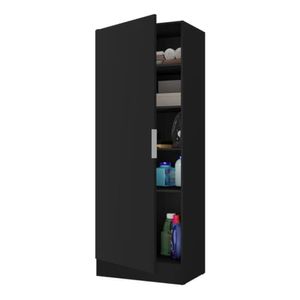 Mueble para Lavanderia multiusos 1 puerta Jacob color Negro TU MESITA