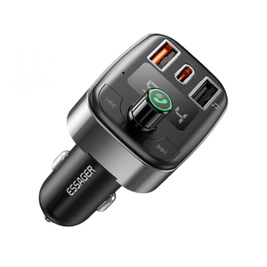 Adaptador Bluetooth Mp3 Llamada Cargador Transmisor Fm + Cable Tipo C