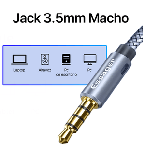 Cable Adaptador Micrófono y Audio 35mm Ps4 Xbox Nintendo Switch