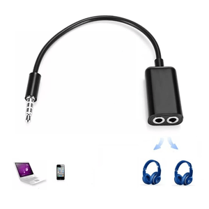 Cable Audio Divisor A Dos Audífonos Jack 3.5 mm
