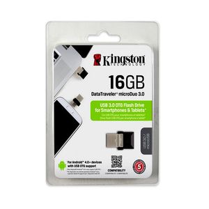 Kingston MicroDuo OTG Flash USB 16GB USB 3.0 70MB - DTDUO3/16GB