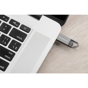 Memoria Flash USB 3.1 Kingston 64GB DataTraveler Mini Gris DTMRX/64GB