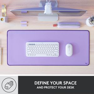 Mouse Pad Logitech Studio Desk Mat Antideslizante Lavanda - 956-000036