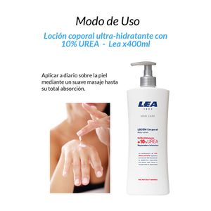 Loción Corporal Ultra Hidratante con 10% UREA Lea 400 ml