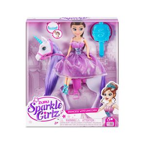 Muñeca Sparkle Girlz Princesa Con Caballo 27Cm